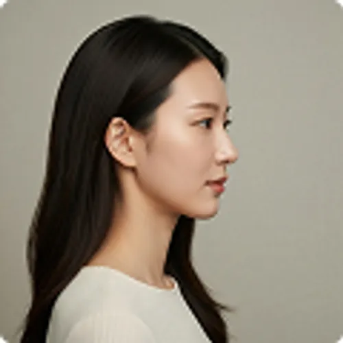 Foto después de la rinoplastia de Ana Rodríguez